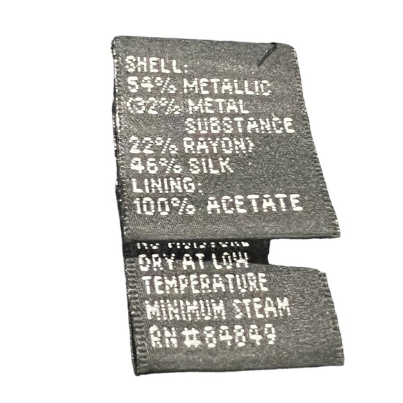 Carmen Marc Valvo Metallic Grey Party Embellished Strapless Dress Size 12. - Picture 11 of 12